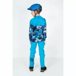 MTB Jersey Børn MT500JR L / S - Sort CAMOUFLAGE -Cykeltøj Salg 12924324 3314850326914099