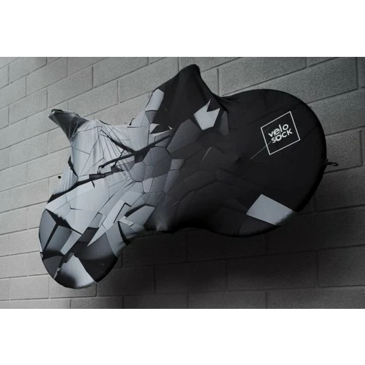 VeloSock Full MTB Cover - MTB - Grå/Sort/lysgrå 4 VeloSock Full MTB Cover - MTB - Grå/Sort/lysgrå - Billede 2
