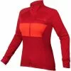 Endura Dame FS260 PRO JETSTREAM L/S JERSEY II - RustRød -Cykeltøj Salg endura fs260 pro jetstream ii langarm trikot damen rust red 1
