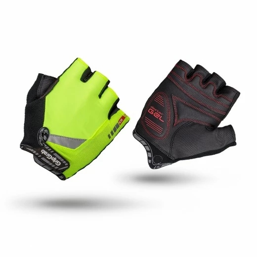 GripGrab ProGel Hi-Vis Polstret Kortfingret Handske 3 GripGrab ProGel Hi-Vis Polstret Kortfingret Handske