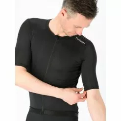 Fusion Herre Cykel Jersey - Sort -Cykeltøj Salg mens cycling jersey 1055 black 3front low 2359531 1800x1800