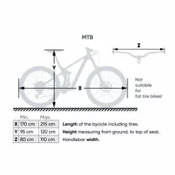 VeloSock Full MTB Cover - Black/Blue -Cykeltøj Salg mtb cm 1800x1800