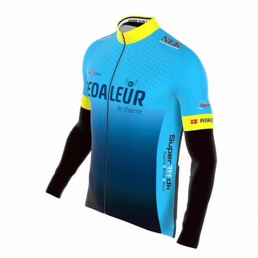 Pedaleur Mille GT Spring Fall LS Jersey/jacket Unisex M/sponsorlogo 4 Pedaleur Mille GT Spring Fall LS Jersey/jacket Unisex M/sponsorlogo - Billede 2