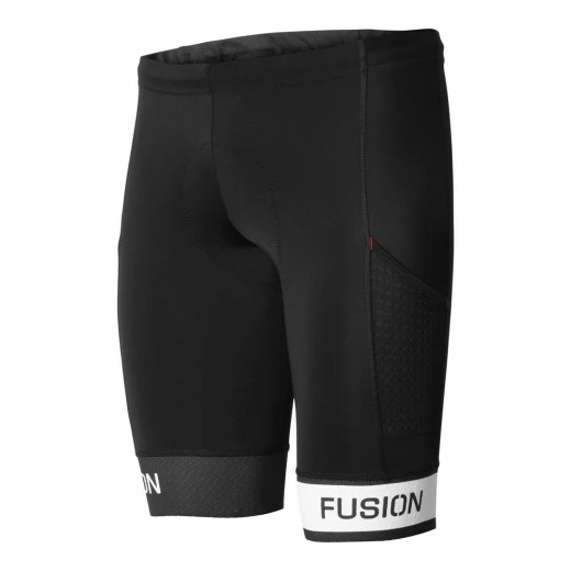 Fusion Tri PWR Band Pokt Tights - Black/White 3 Fusion Tri PWR Band Pokt Tights - Black/White