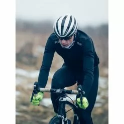 Cykeljakke Vinter Fusion S3 Unisex -Cykeltøj Salg s3 cycling jacket 0039 black 3front low