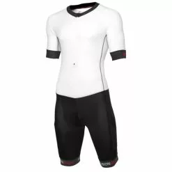 Fusion SPEED SUIT 2018 Model - Med Ryglomme. 7 Fusion SPEED SUIT 2018 Model - Med Ryglomme. -Cykeltøj Salg speedsuit sublineband front white black web