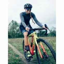 Cykel Jersey Fusion C3 LIGHT LS -Cykeltøj Salg womens hp bib shorts pocket 0295 black 3front low